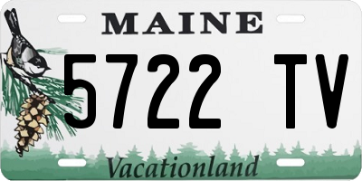 ME license plate 5722TV
