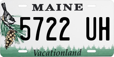 ME license plate 5722UH