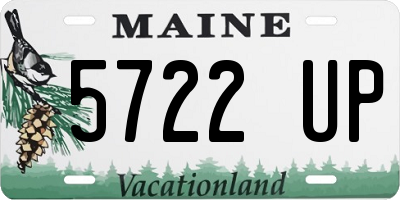 ME license plate 5722UP