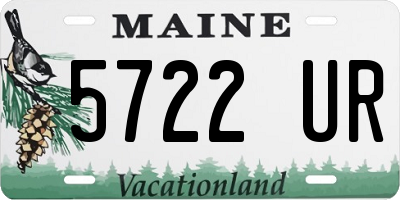 ME license plate 5722UR