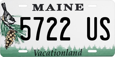 ME license plate 5722US