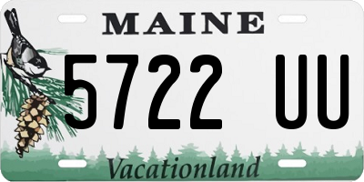 ME license plate 5722UU