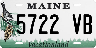 ME license plate 5722VB