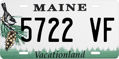 ME license plate 5722VF