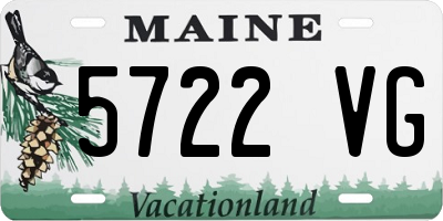 ME license plate 5722VG