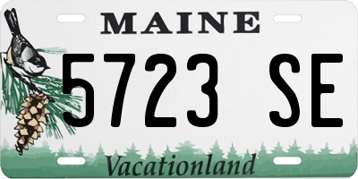 ME license plate 5723SE