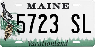 ME license plate 5723SL