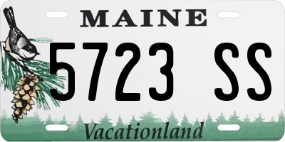 ME license plate 5723SS