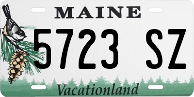 ME license plate 5723SZ