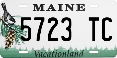 ME license plate 5723TC