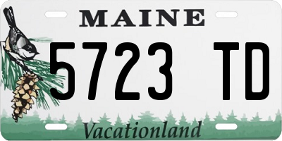 ME license plate 5723TD