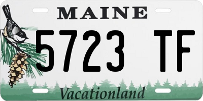 ME license plate 5723TF