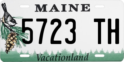 ME license plate 5723TH