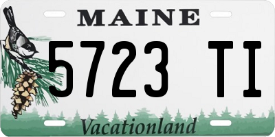 ME license plate 5723TI
