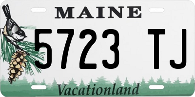 ME license plate 5723TJ