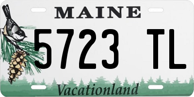 ME license plate 5723TL