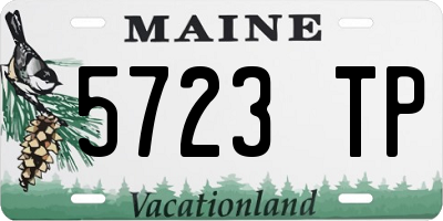 ME license plate 5723TP