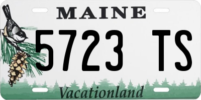 ME license plate 5723TS