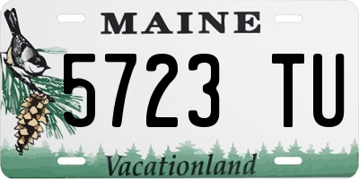 ME license plate 5723TU