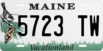 ME license plate 5723TW