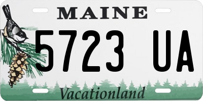 ME license plate 5723UA