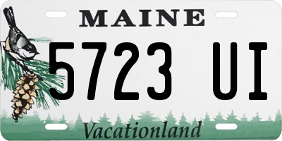 ME license plate 5723UI