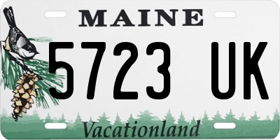 ME license plate 5723UK