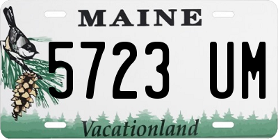 ME license plate 5723UM