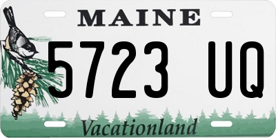 ME license plate 5723UQ