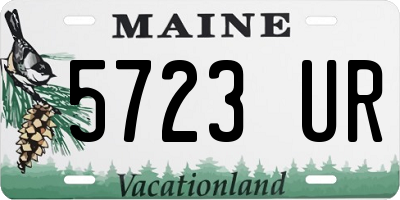 ME license plate 5723UR