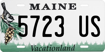 ME license plate 5723US