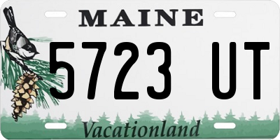 ME license plate 5723UT