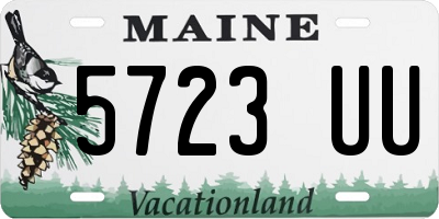 ME license plate 5723UU