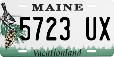 ME license plate 5723UX