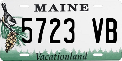 ME license plate 5723VB