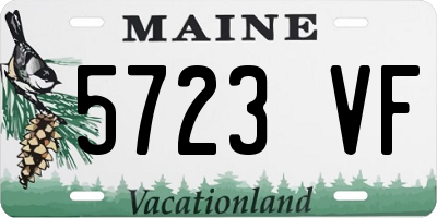 ME license plate 5723VF