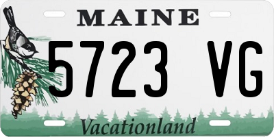 ME license plate 5723VG