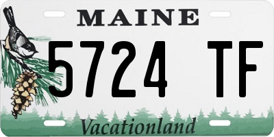 ME license plate 5724TF