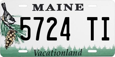 ME license plate 5724TI