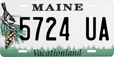 ME license plate 5724UA