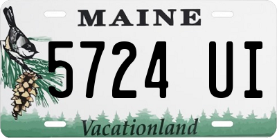 ME license plate 5724UI