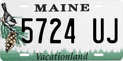 ME license plate 5724UJ