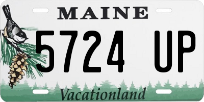ME license plate 5724UP