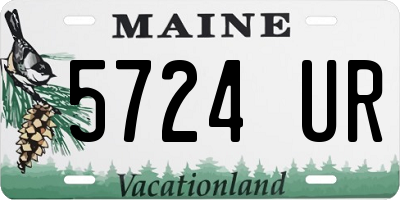 ME license plate 5724UR