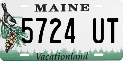 ME license plate 5724UT