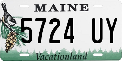 ME license plate 5724UY