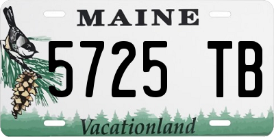 ME license plate 5725TB