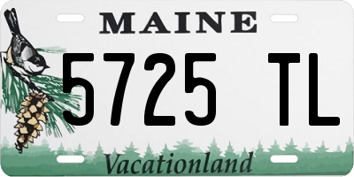 ME license plate 5725TL
