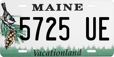 ME license plate 5725UE