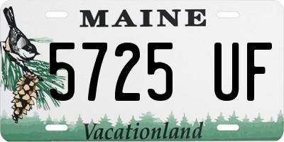 ME license plate 5725UF